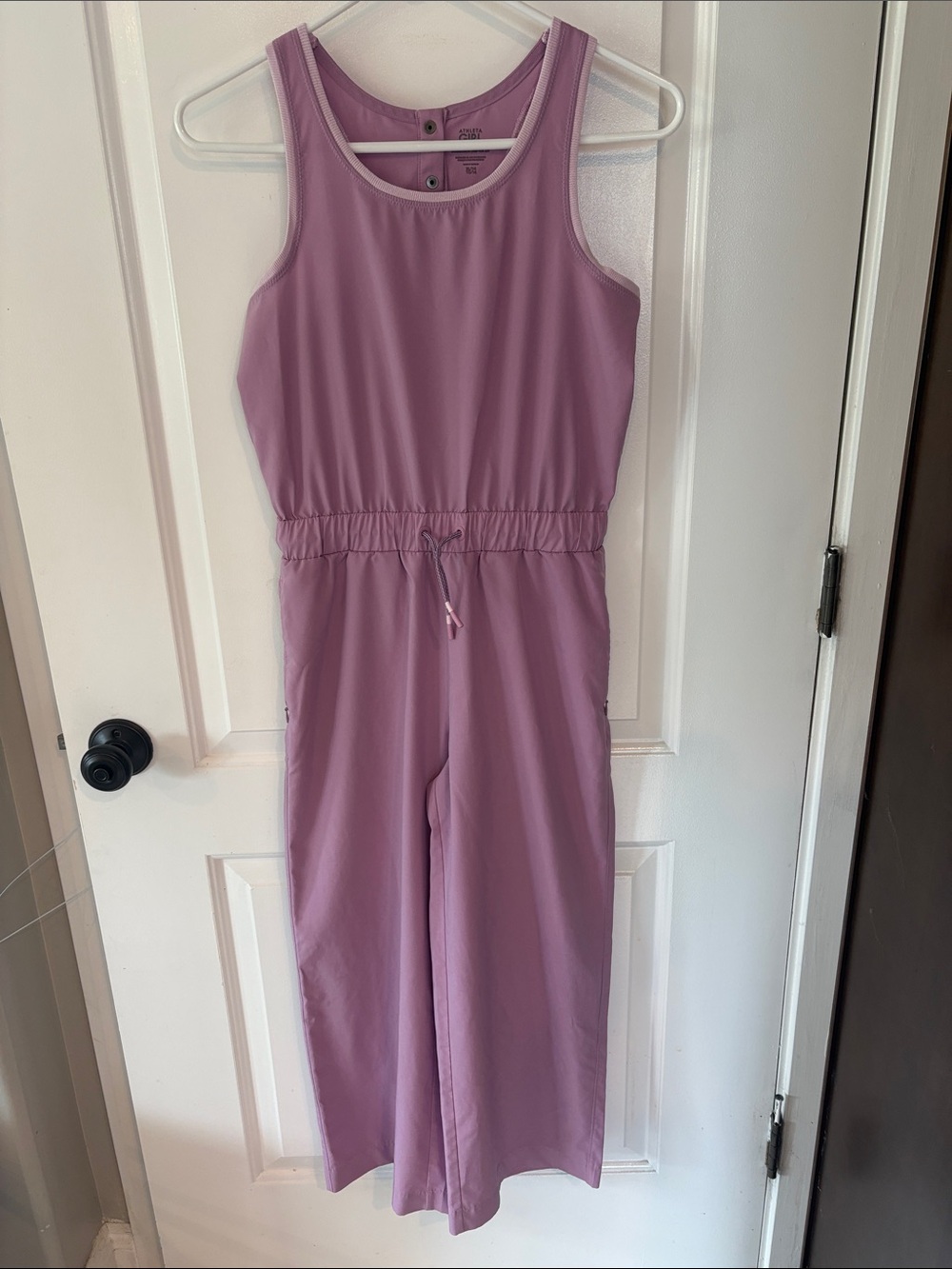 Athleta Girl Jump for Joy Wide Leg Jumpsuit in Geranium - EUC, size XL (14)
